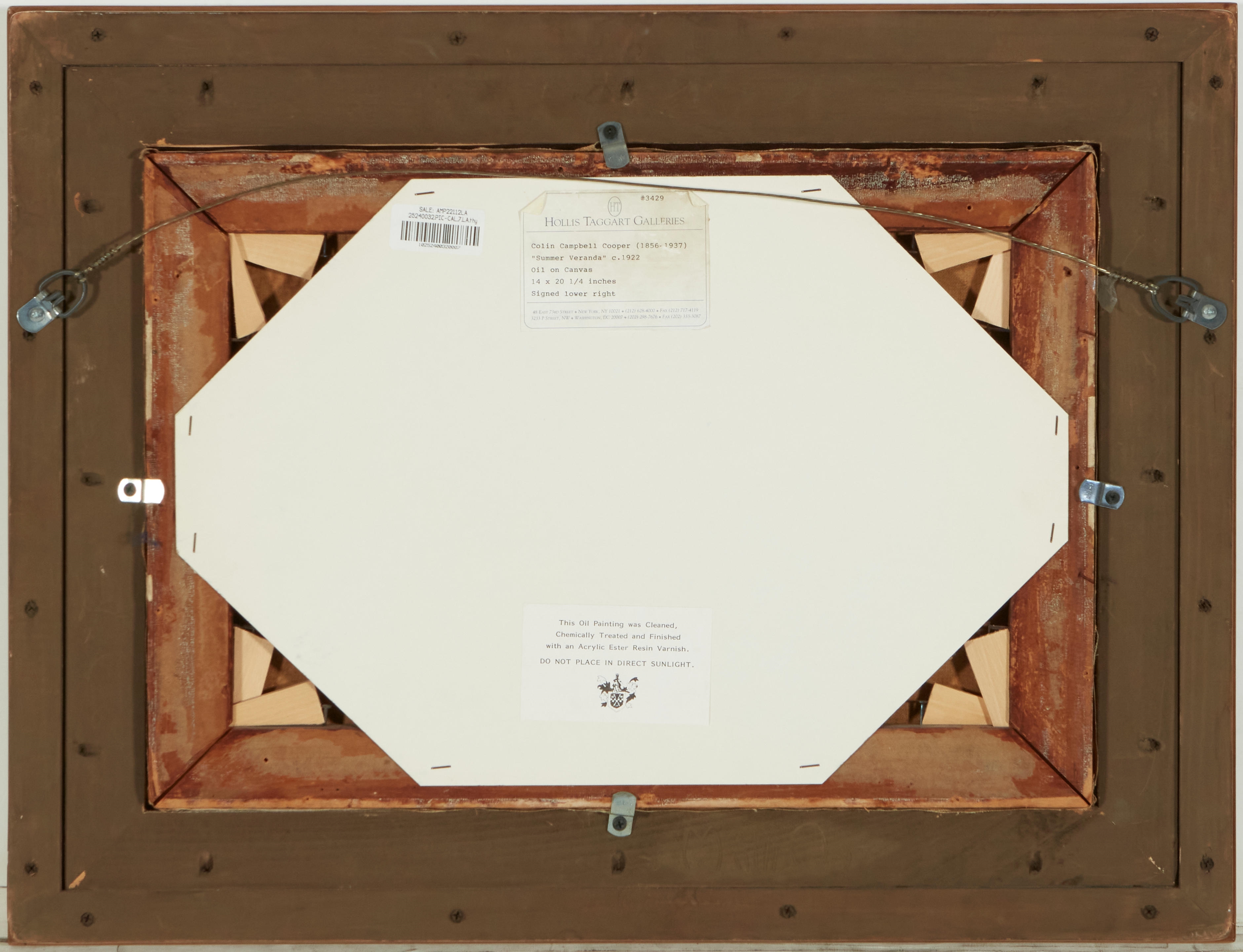 Artwork by Colin Campbell Cooper, Summer Veranda, Made of oil on canvas