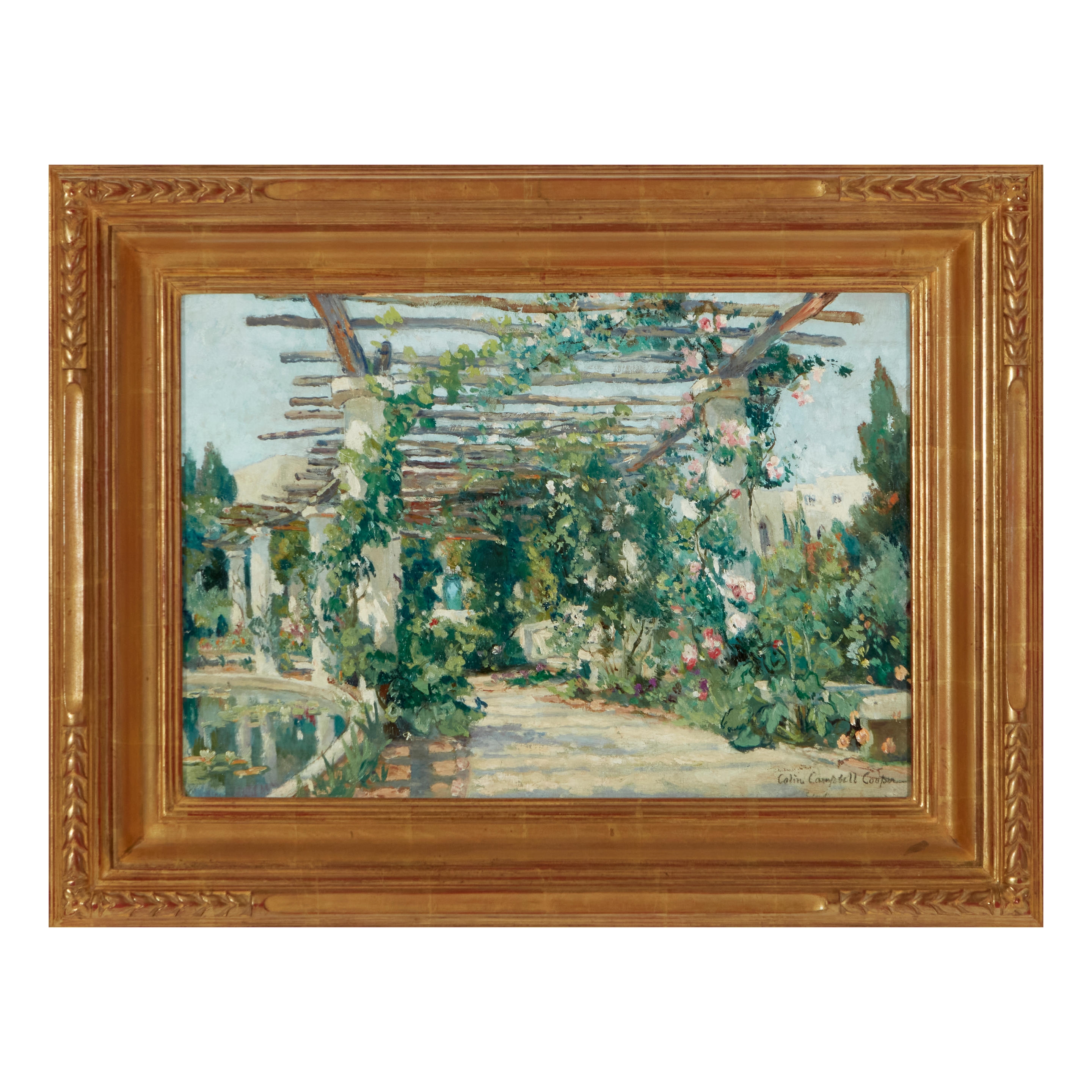 Artwork by Colin Campbell Cooper, Summer Veranda, Made of oil on canvas