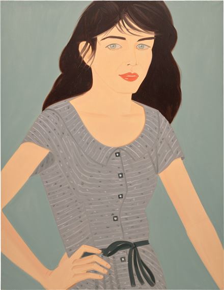 alex katz grey dress Gray Dress (Laura), 1992 by Alex Katz