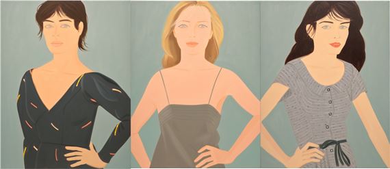alex katz grey dress Grey Dress 1992 by ALEX KATZ (B. 1927)