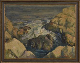 Roy Harvard Staples (1905-1958 Massachusetts) Coastal Water. - Roy Staples