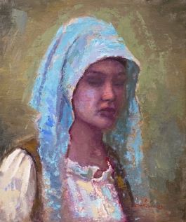 The Blue Kerchief by Tiberiu Chelaru