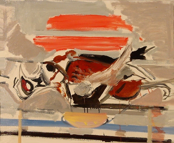 Artwork by Max Gubler, Liegender Fasan, Made of Oil on canvas