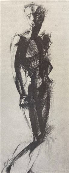 Stehender Jüngling by Johannes Itten, 1919