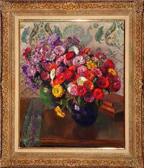Still Life with Flowers - Henri-Marcel Robert
