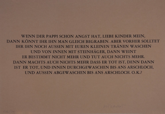 Dieter Roth | Text (1971) | MutualArt