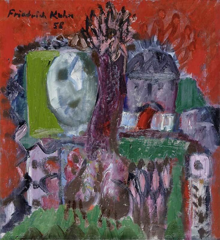 Artwork by Friedrich Kuhn, Fritz and Theo, Made of Oil on canvas