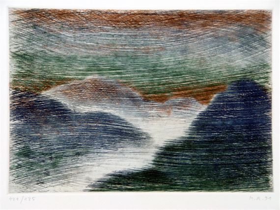 Berglandschaft by Markus Raetz, 1991