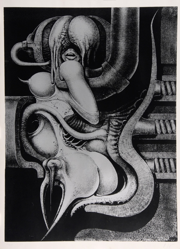 H. R. Giger | Sheet from Biomechanoiden (1969) | MutualArt