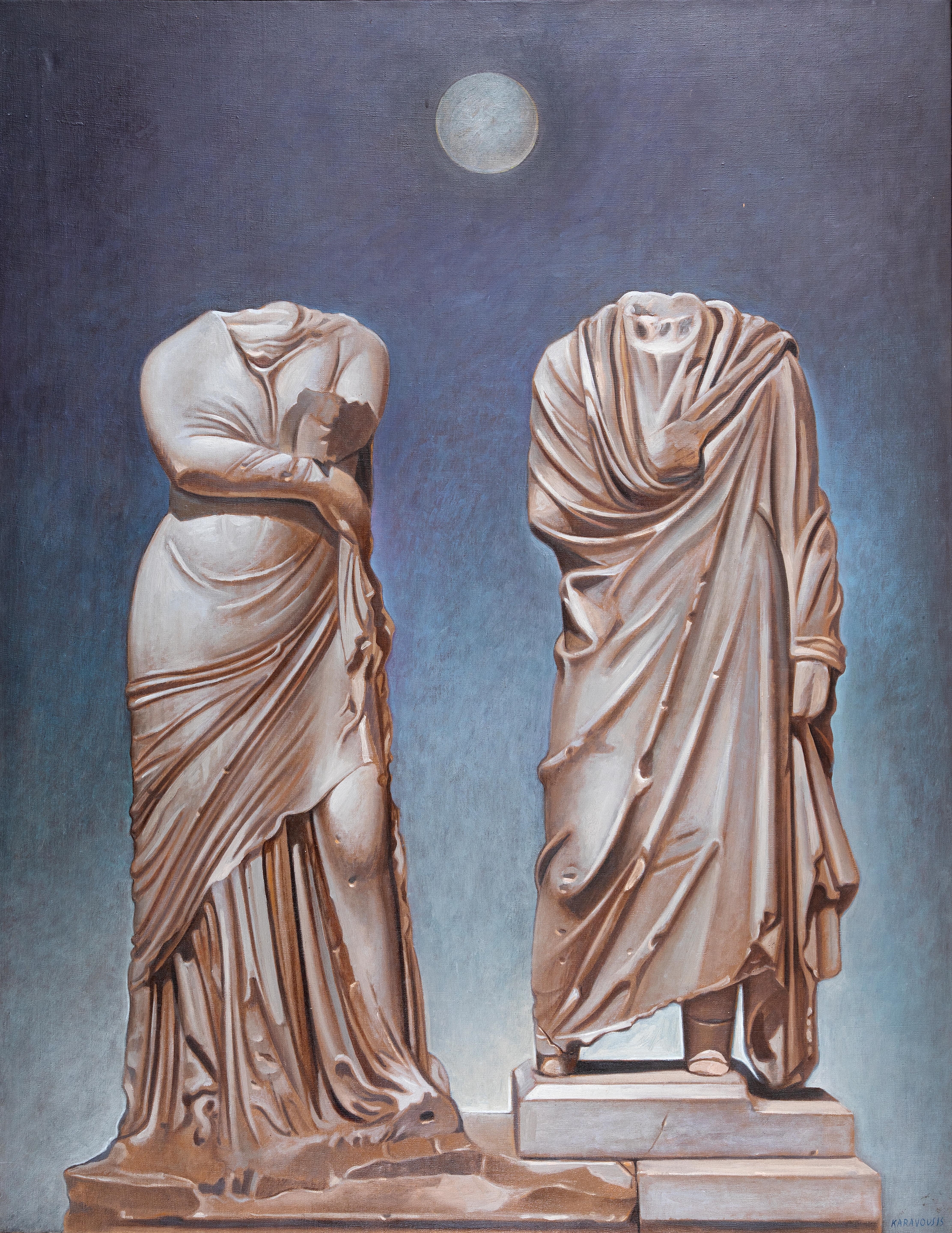 Sarantis Karavouzis | Paire de statues (1978) | MutualArt