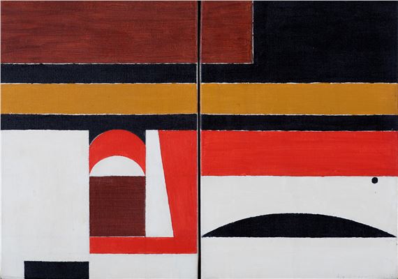 Epithalamique/diptyque by Yiannis Moralis, 1971-1972