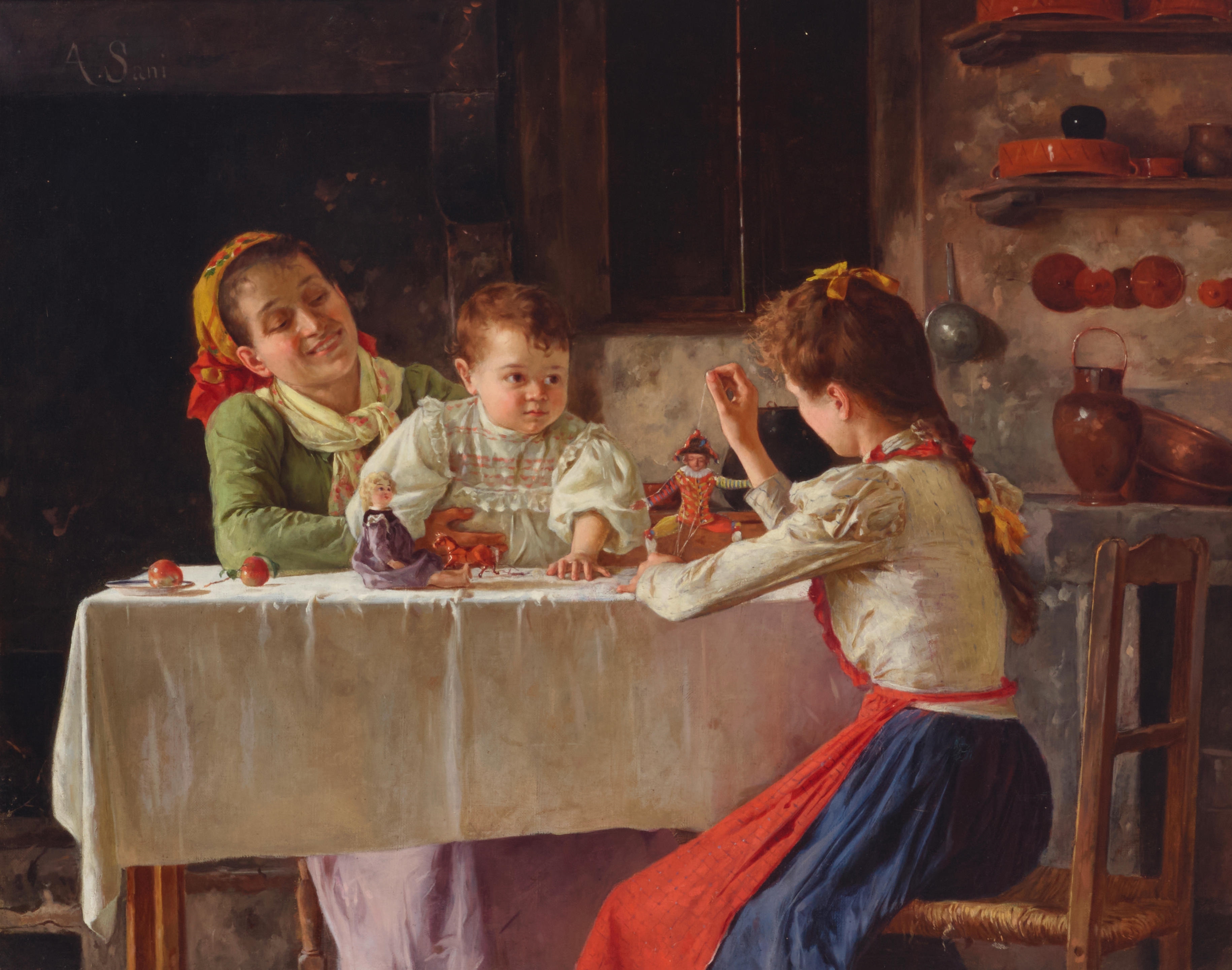 Alessandro Sani | Playing with string puppets | MutualArt