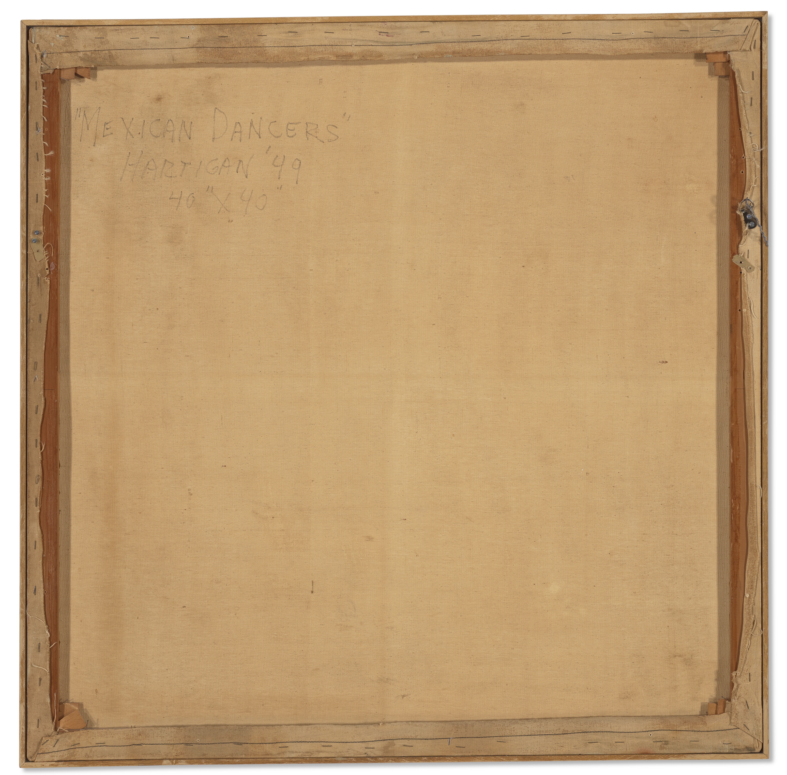 Artwork by Grace Hartigan, Mexican Dancers, Made of oil on canvas