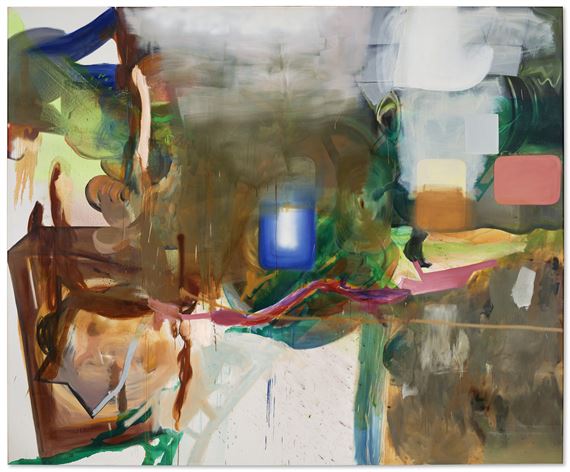 Brandloch (Burn hole) by Albert Oehlen, 2003, Painted in 2003