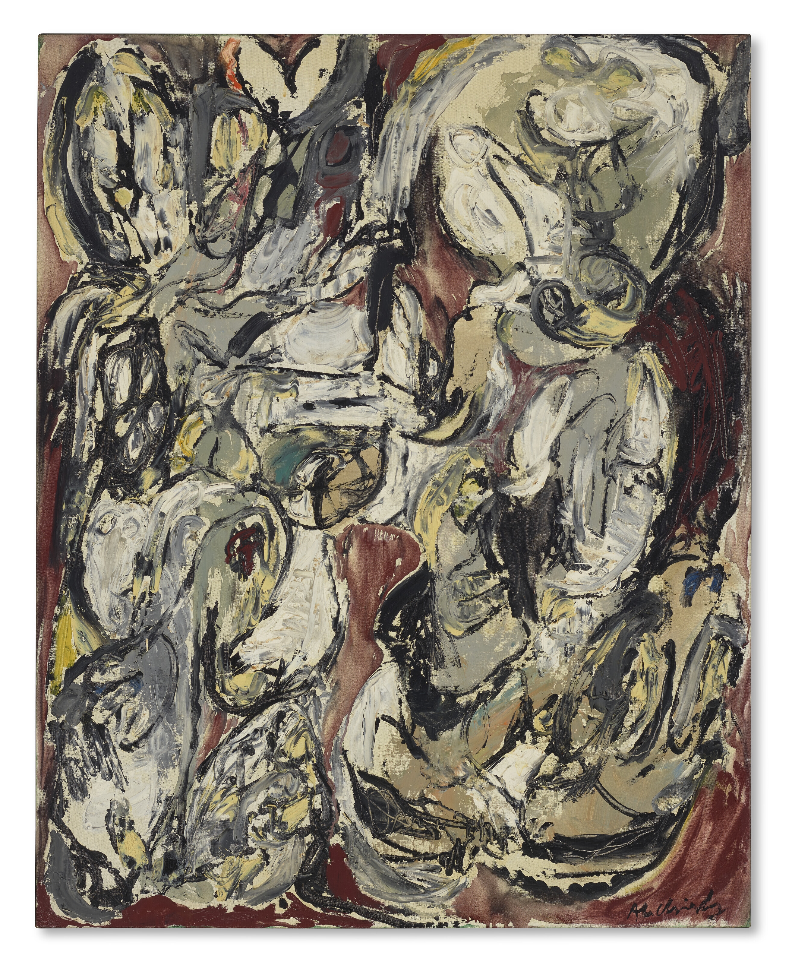Petit Coeur by Pierre Alechinsky, 1961, Painted in 1961