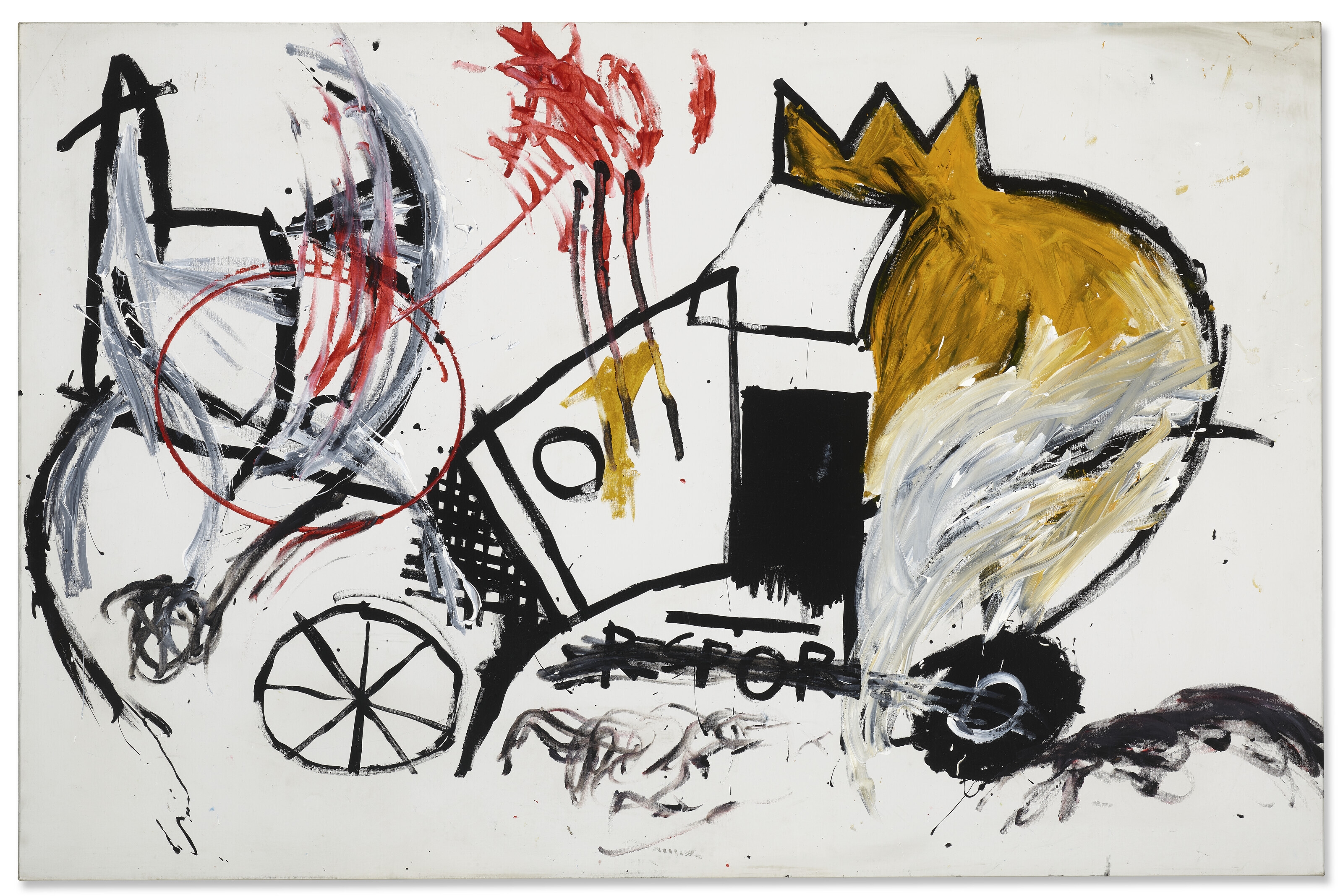 Artwork by Jean-Michel Basquiat, Untitled, Made of acrylic on canvas