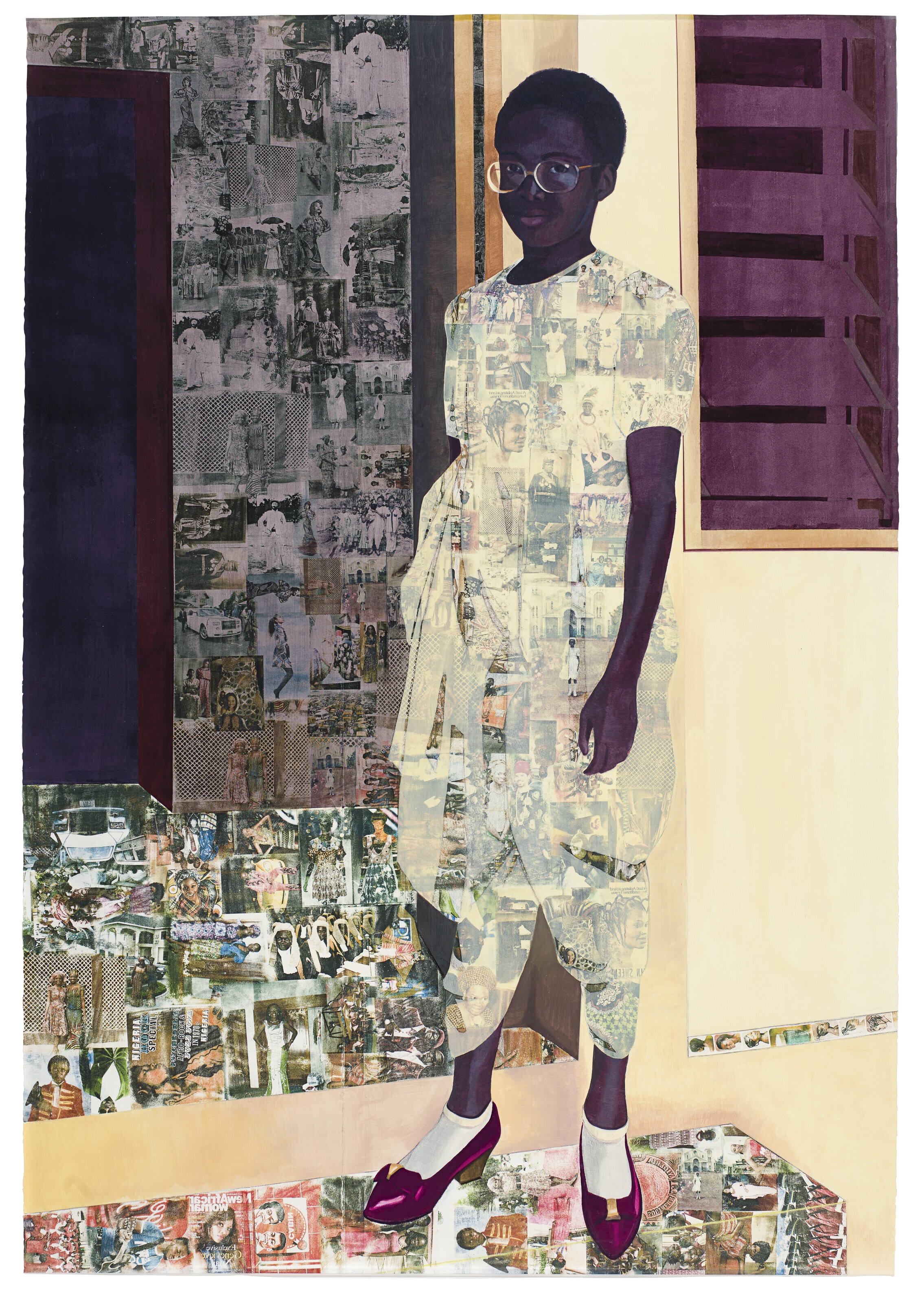 Njideka Akunyili Crosby | The Beautyful Ones (2012) | MutualArt