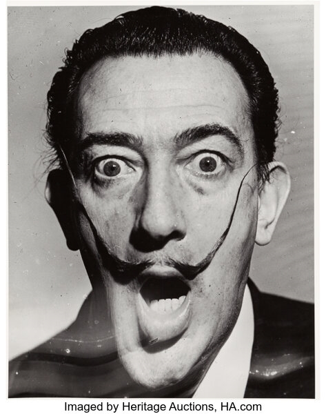 Artwork by Philippe Halsman, Dalí's Mustache, Made of Gelatin Silver Print
