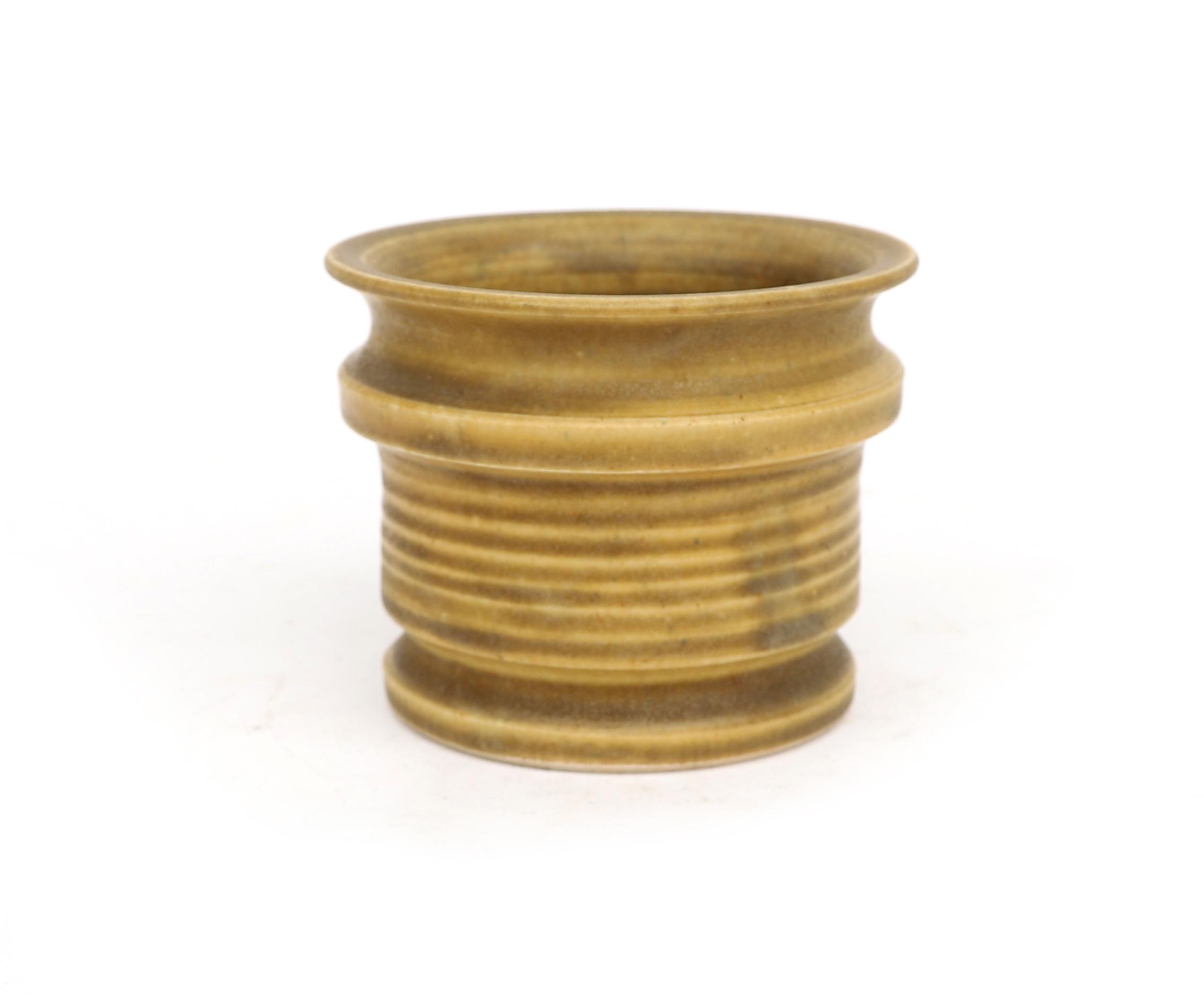 Hakbijl Glass Bloemenvaas Pien- beige - glas - D17 x H25 cm | Leen Bakker