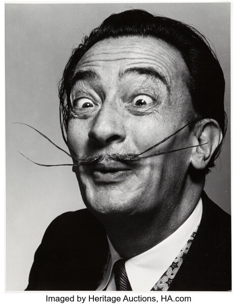 Dalí's Mustache by Philippe Halsman, 1954