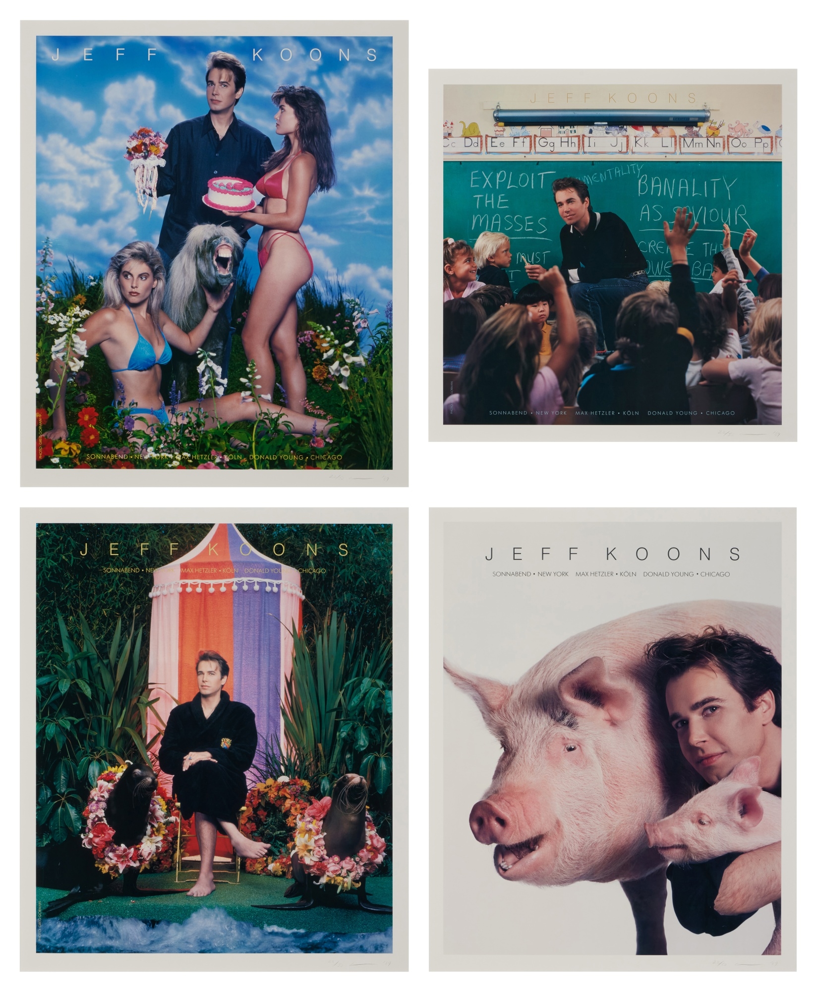Art Magazine Ads by Jeff Koons, Executed in 1989