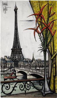 La Tour Eiffel et les liliums - Bernard Buffet