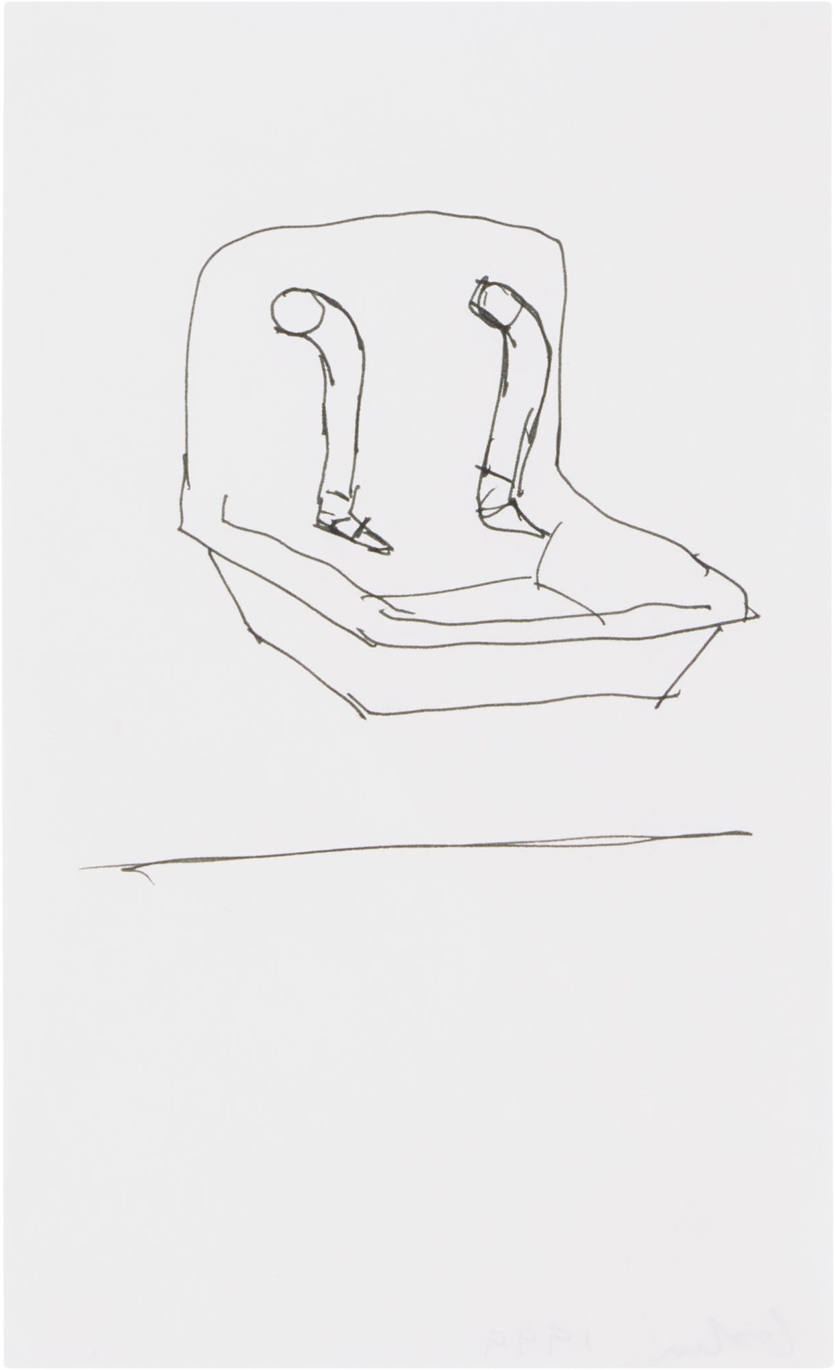 Artwork by Robert Gober, Untitled, Made of ink on paper