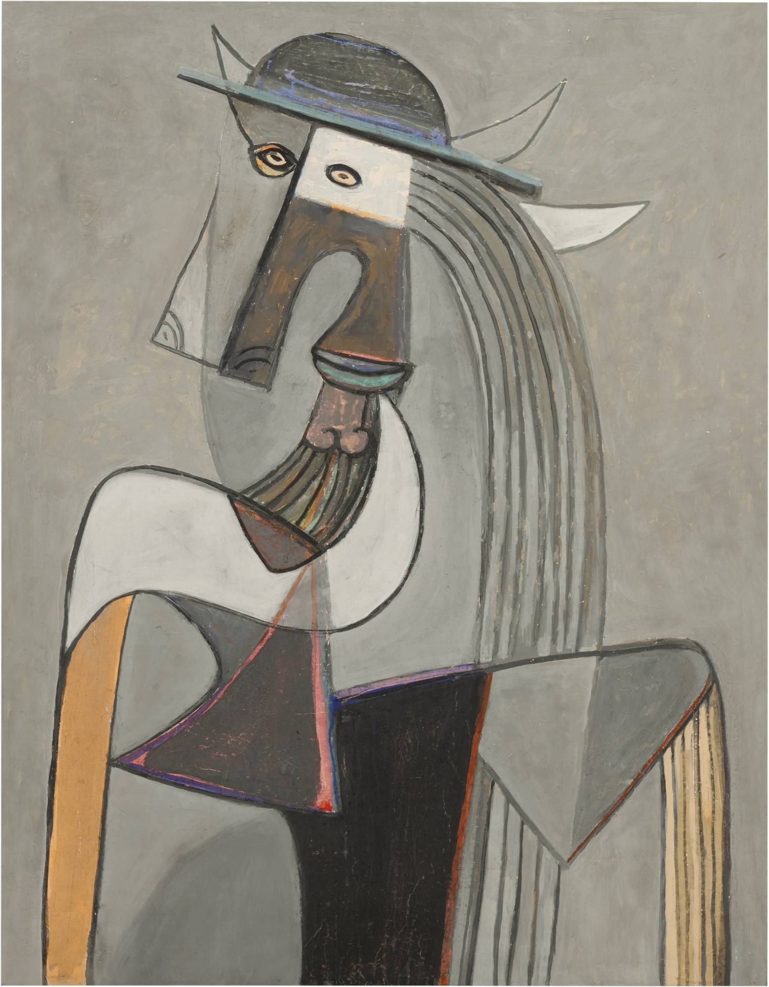 Wifredo Lam Personaje con sombrero (Circa 1942) MutualArt