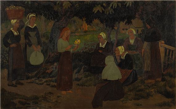 Halte aux bouquets de fleurs by Paul Sérusier, Executed circa 1895