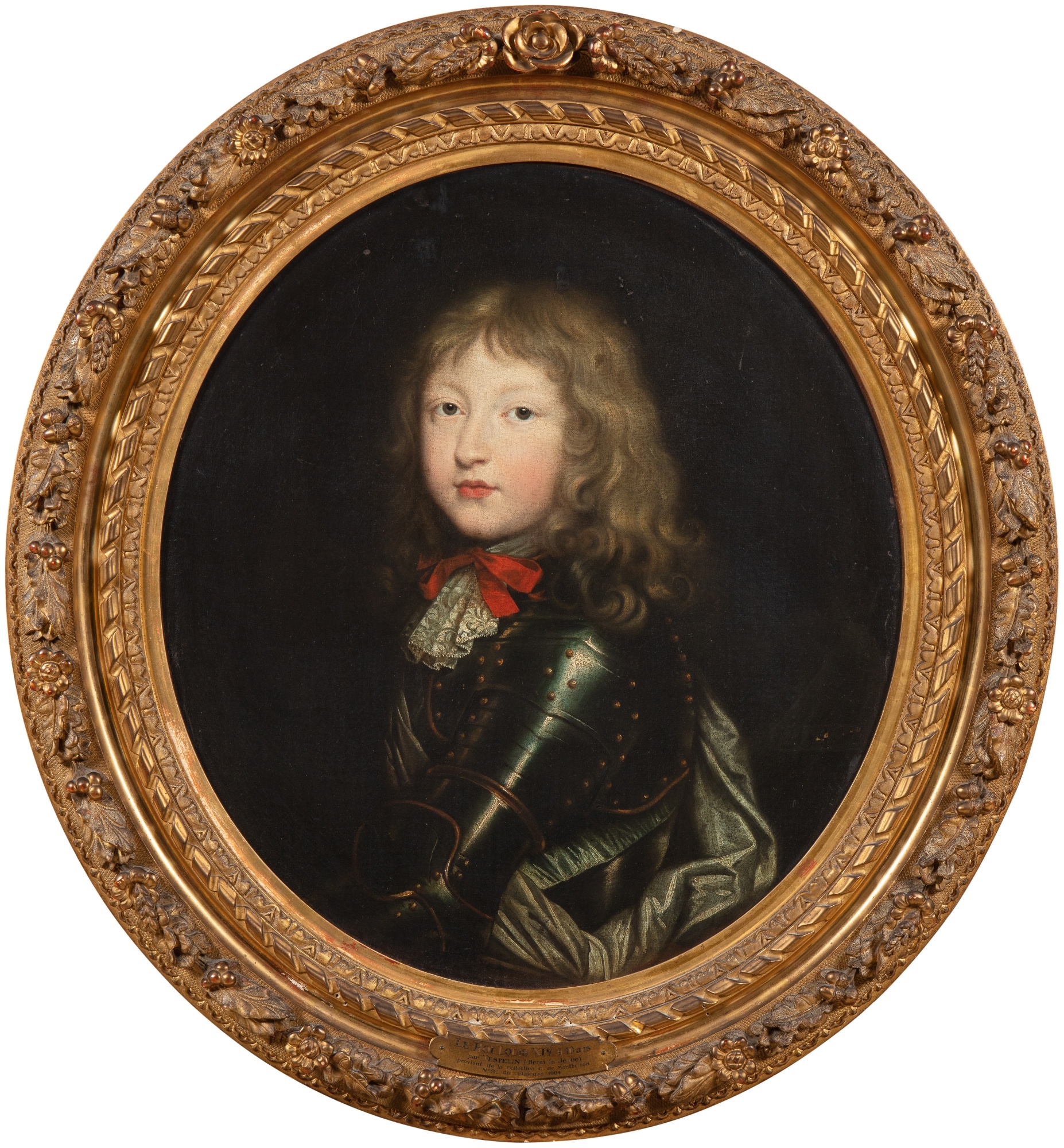 Portrait of the young King Louis XIV in coronation robes by Henri