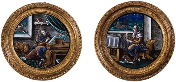 Paire de médaillons avec Marc & Luc - Pierre Veyrier II