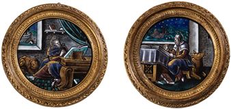 Paire de médaillons avec Marc & Luc - Pierre Veyrier II