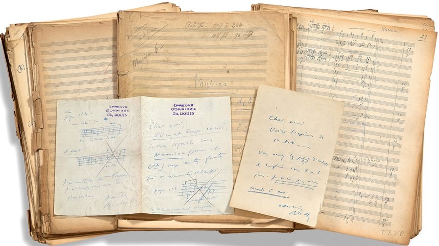 Hahn Reynaldo (18741947) AUTOGRAPHIC MUSICAL MANUSCRIPT (1913