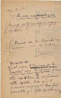 MANUSCRIT autograph signed "Guillaume Apollinaire" - Guillaume Apollinaire