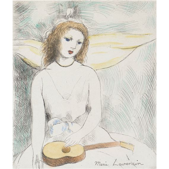 Marie Laurencin | Jeune femme à la guitare | MutualArt