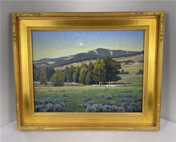 Taylor Lynde Oil on Board Elkhorn Range