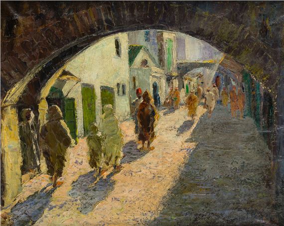 En el barrio moro. Tetuán (Marruecos) by José Mayol Hernández, 1942