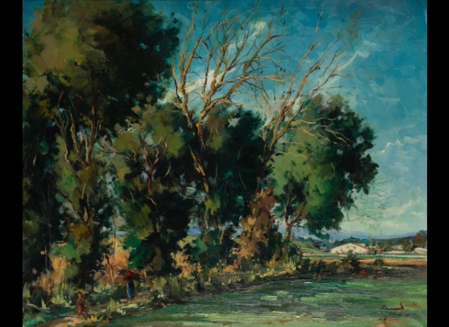 Raimon Roca Ricart | Paisaje con masía (1940) | MutualArt