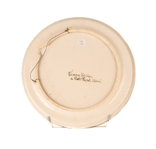 Plat Céramique Ovale Décor Fruits De Mer – Vintage Fait Main – Motif Poisson