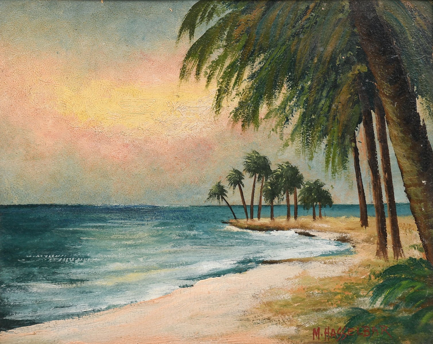 M. Hasselbar HASSELBAR VINTAGE FLORIDA KEYS PAINTING MutualArt