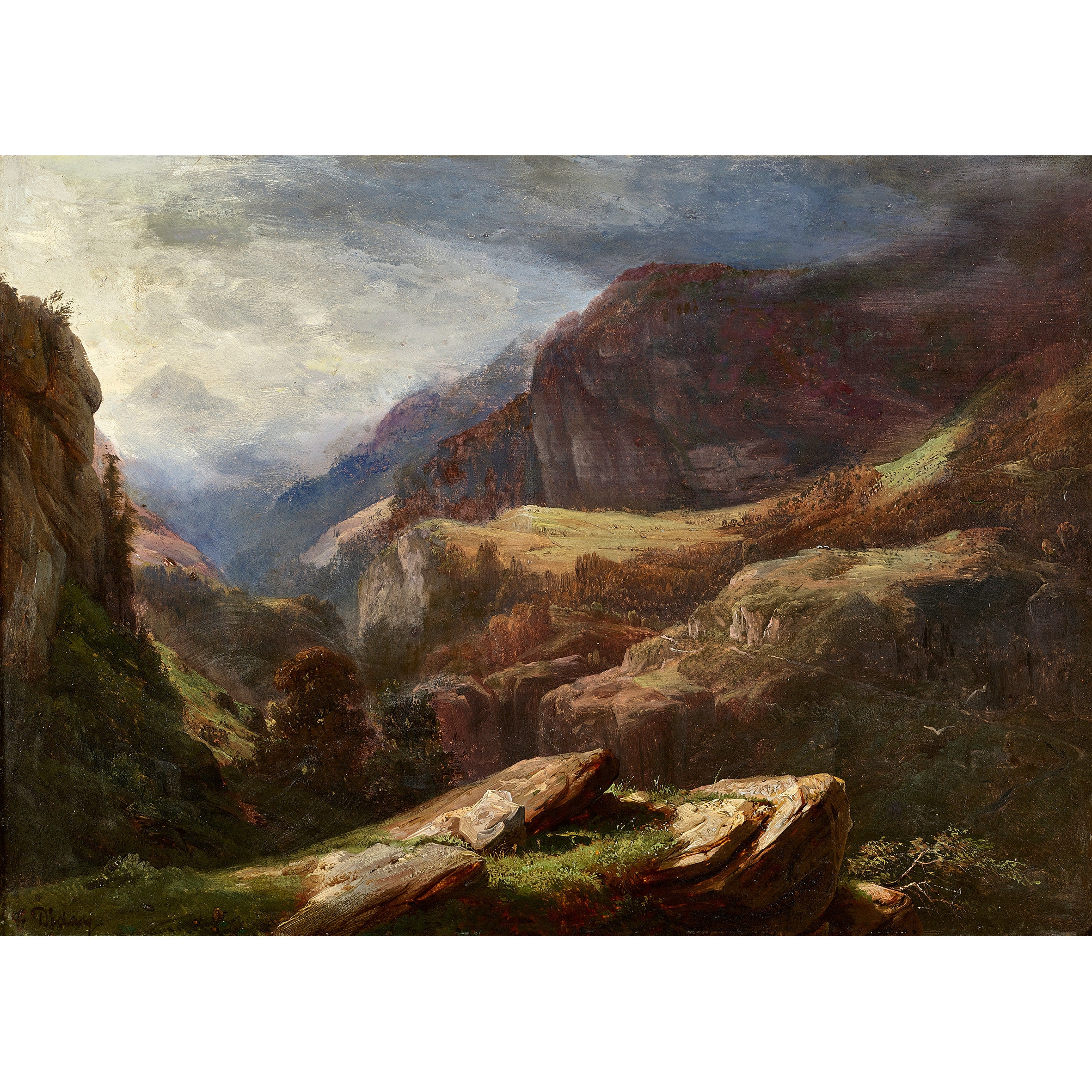 François Diday | Rochers sur Meiringen | MutualArt