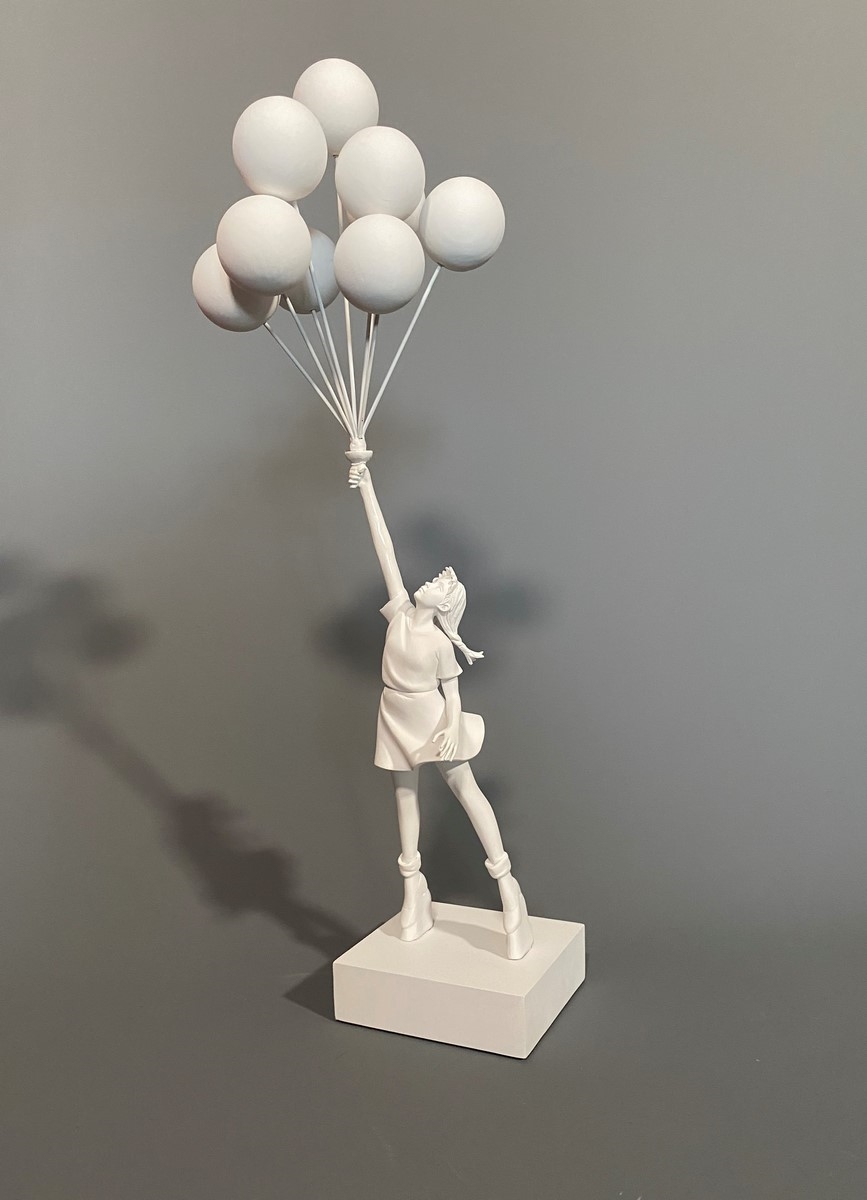 vaak Tegen de wil Waarschijnlijk Banksy | flying balloon girl | MutualArt