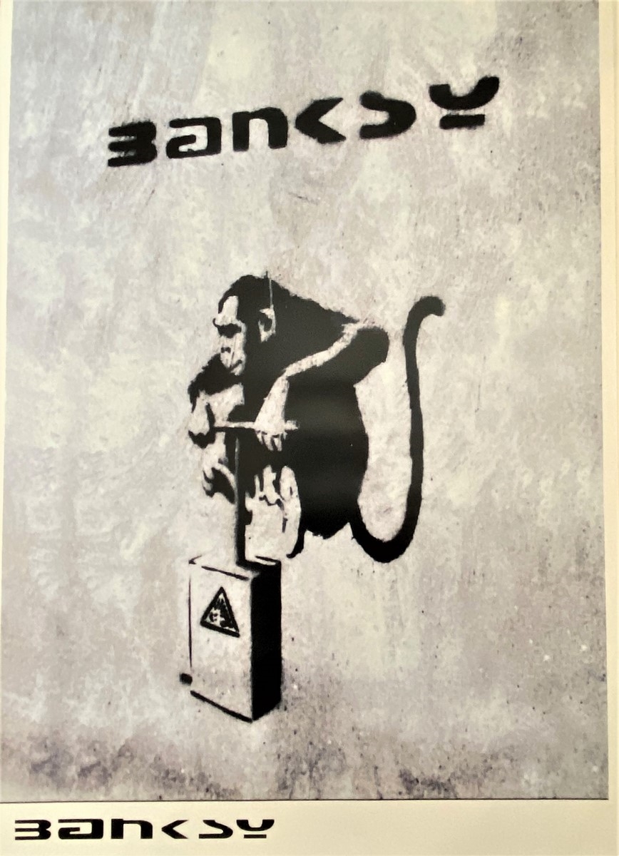 Banksy | Banksy TNT Monkey exhibition poster, 1999 (1999) | MutualArt