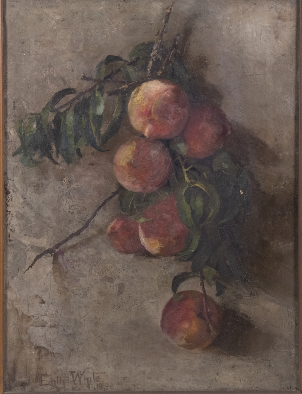 Edith White | Still Life with Peaches (1890) | MutualArt