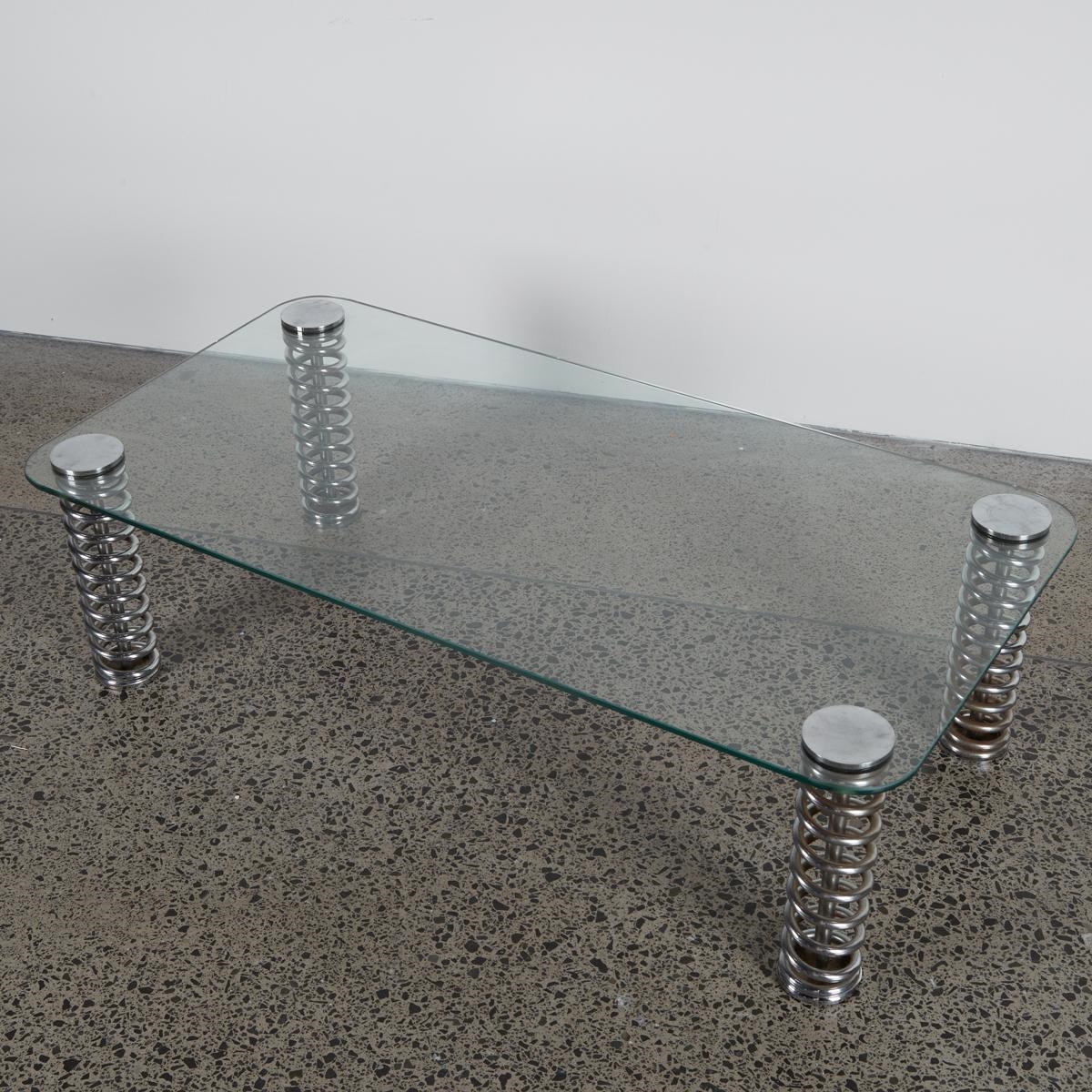 Artwork by Pieff Furniture, A 1970s Glass Coffee Table for Pieff, Made of Glass