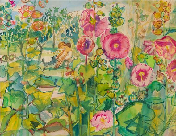 PLAYING IN THE GARDEN by Sylvia Cooke-Collis