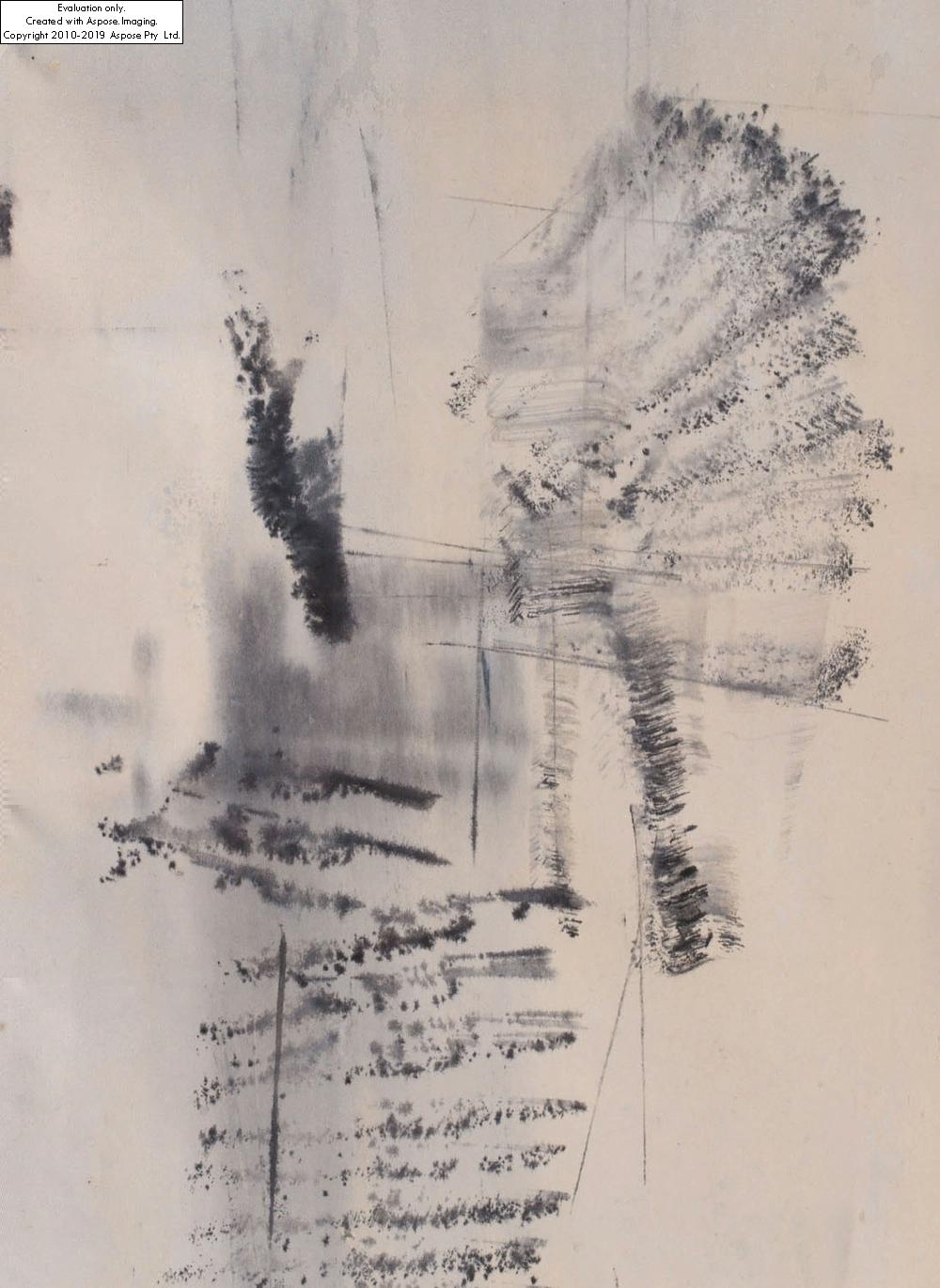 Artwork by Roman Opalka, The study of touch, Made of ink/paper