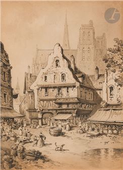 Village animé - Louis Krieger