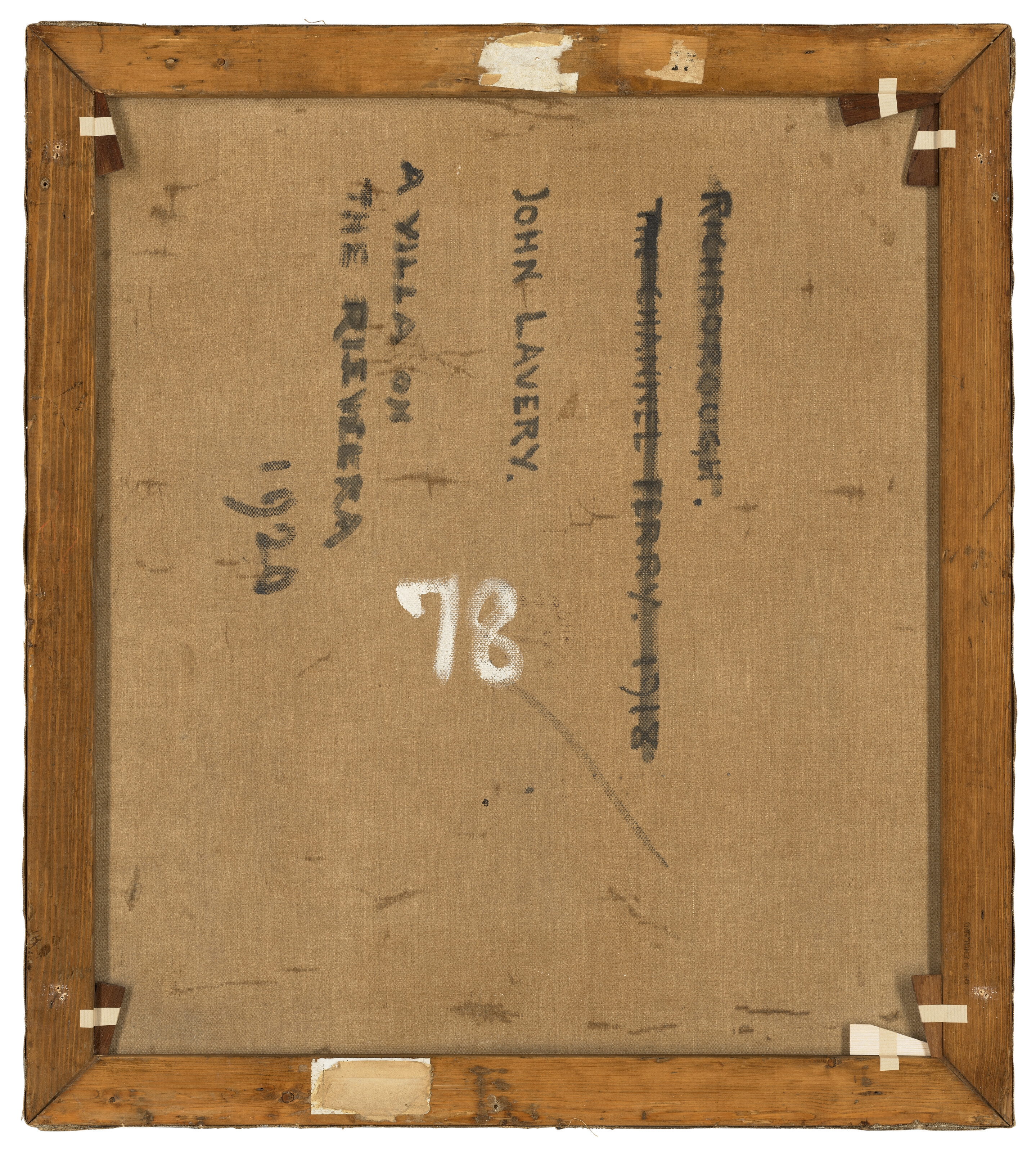 Artwork by John Lavery, A Villa on the Riviera, Made of oil on canvas