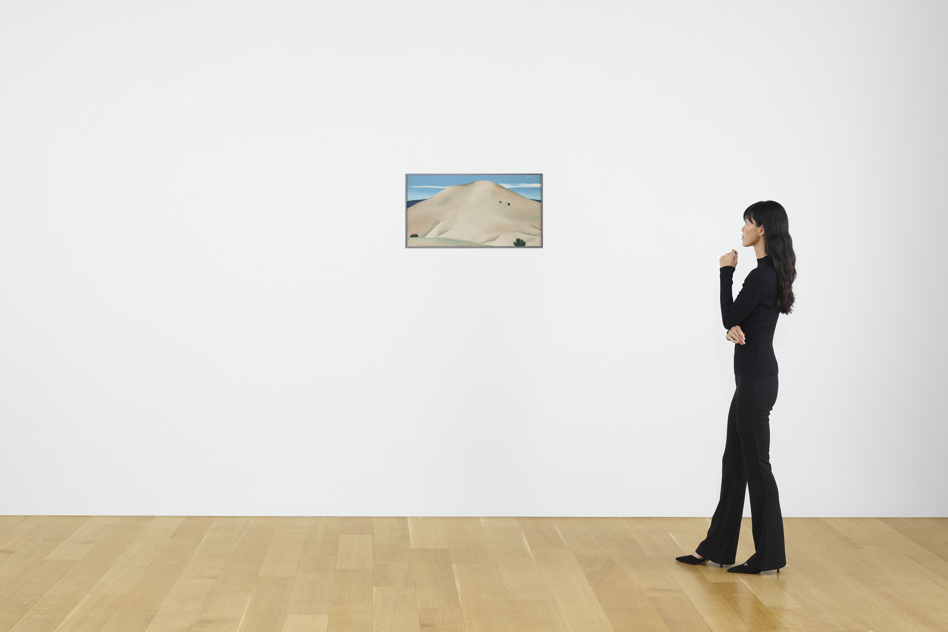 Artwork by Georgia O'Keeffe, Sand Hill, Alcalde, Made of oil on canvas